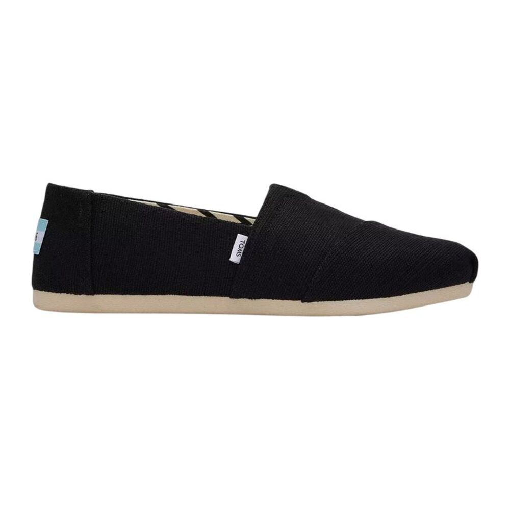 Toms Womens/Ladies Alpargata Slip-on Shoes / Black/Beige